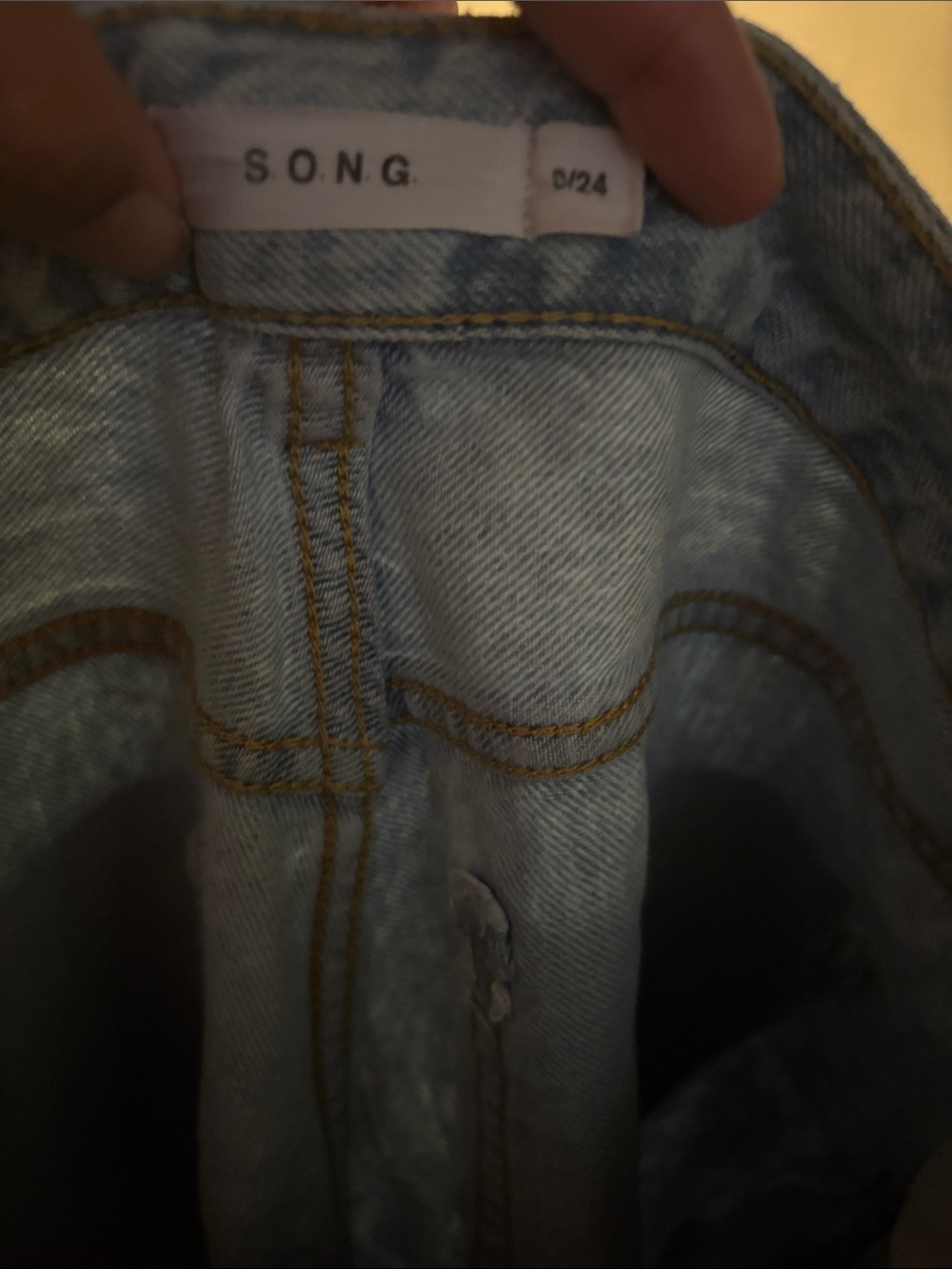 SONG Light Blue Wide Leg Jeans